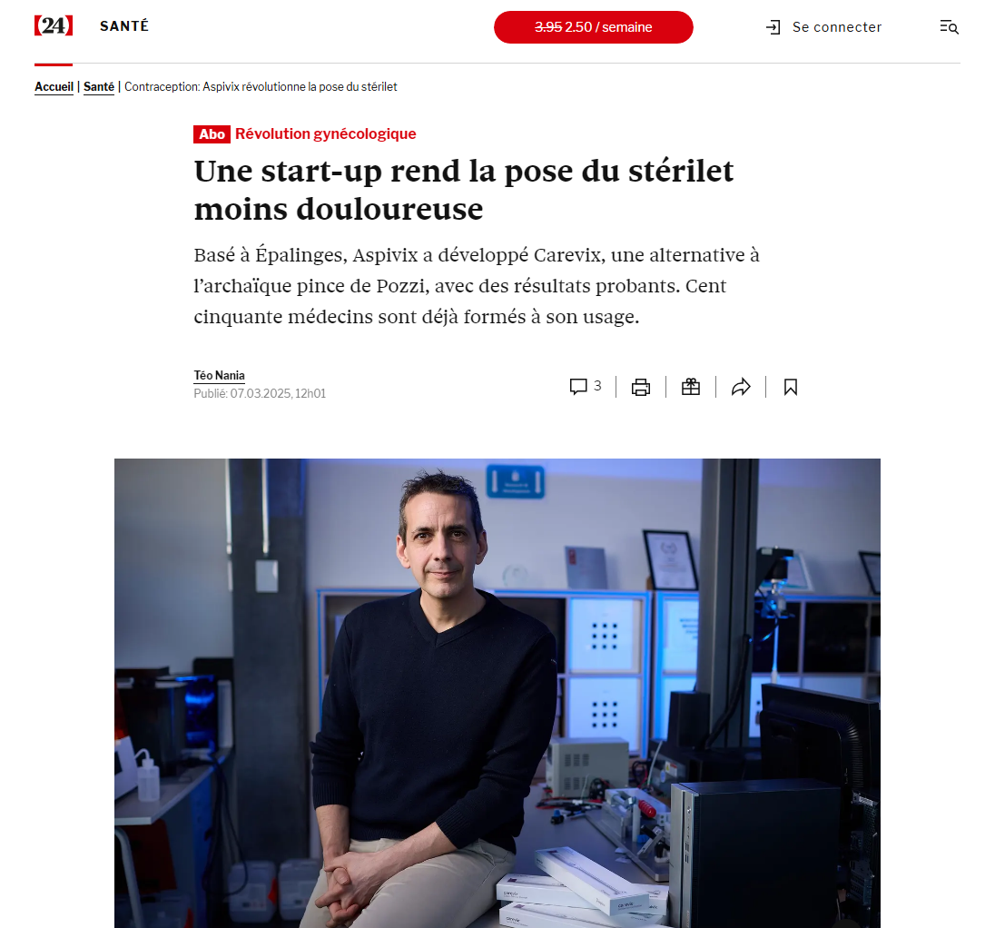 Une start-up rend la pose du stérilet moins douloureuse