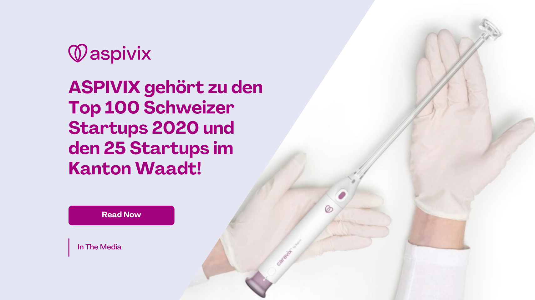 ASPIVIX Selected among the Top 100 Swiss startups 2020 and 25 startups in Canton de Vaud!