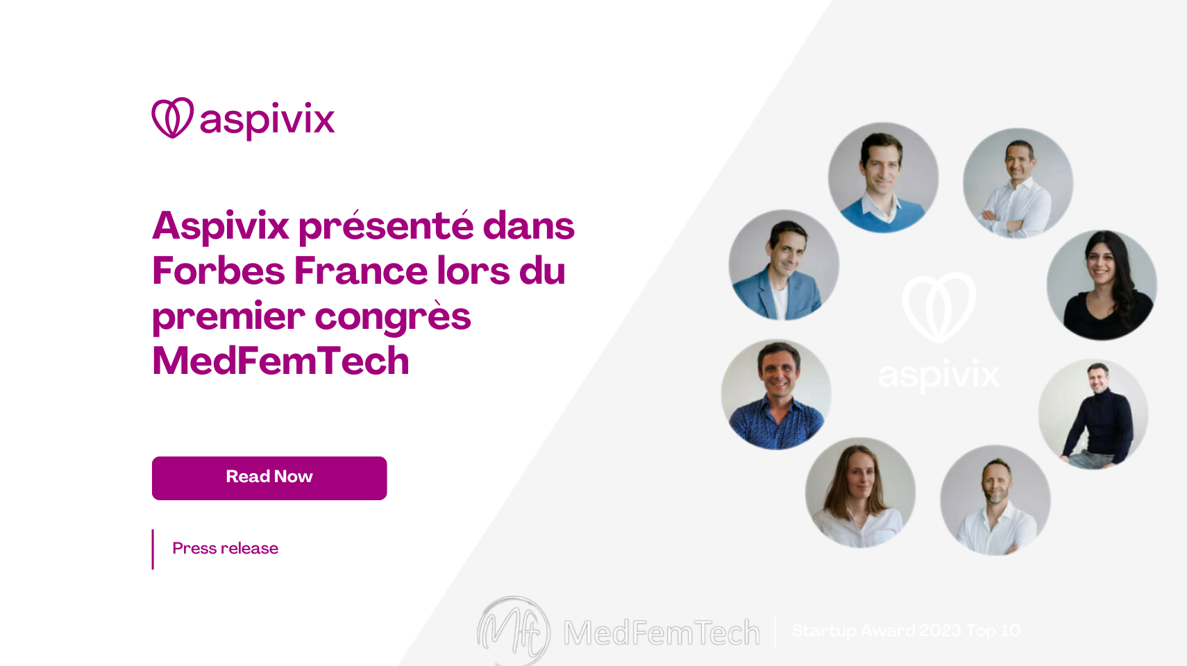 Aspivix Featured in Forbes France at Inaugural MedFemTech Congress