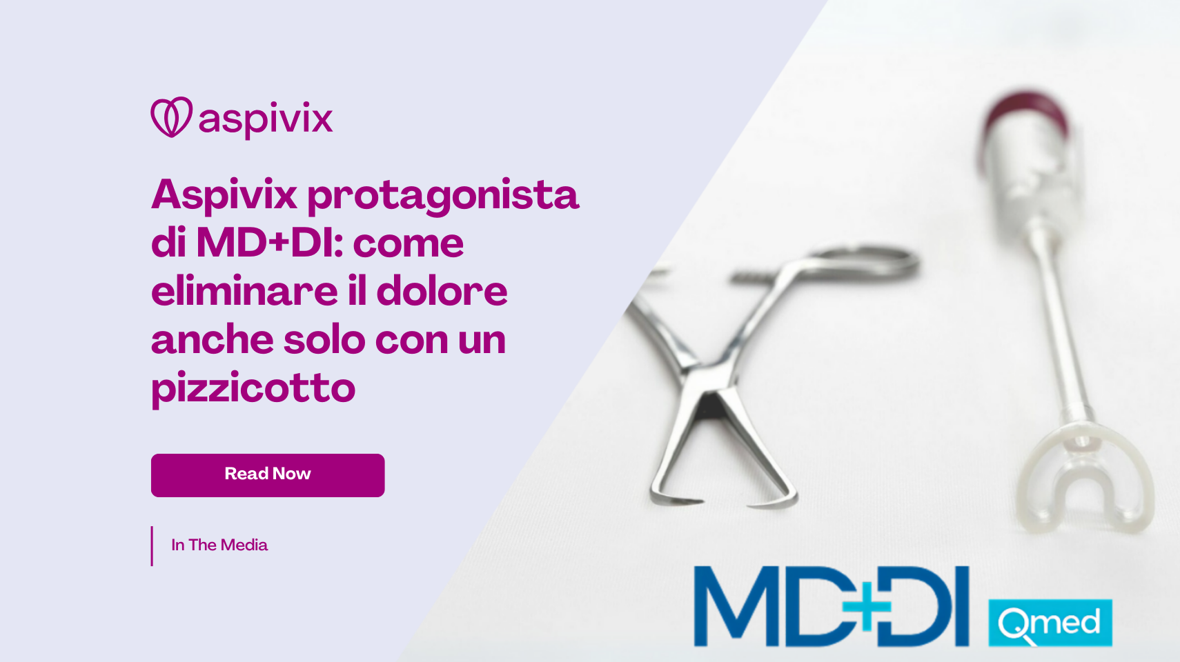 Aspivix Featured in MD+DI_ Removing Pain from ‘Just a Little Pinch’ Aspivix Featured in MD+DI_ Removing Pain from ‘Just a Little Pinch’