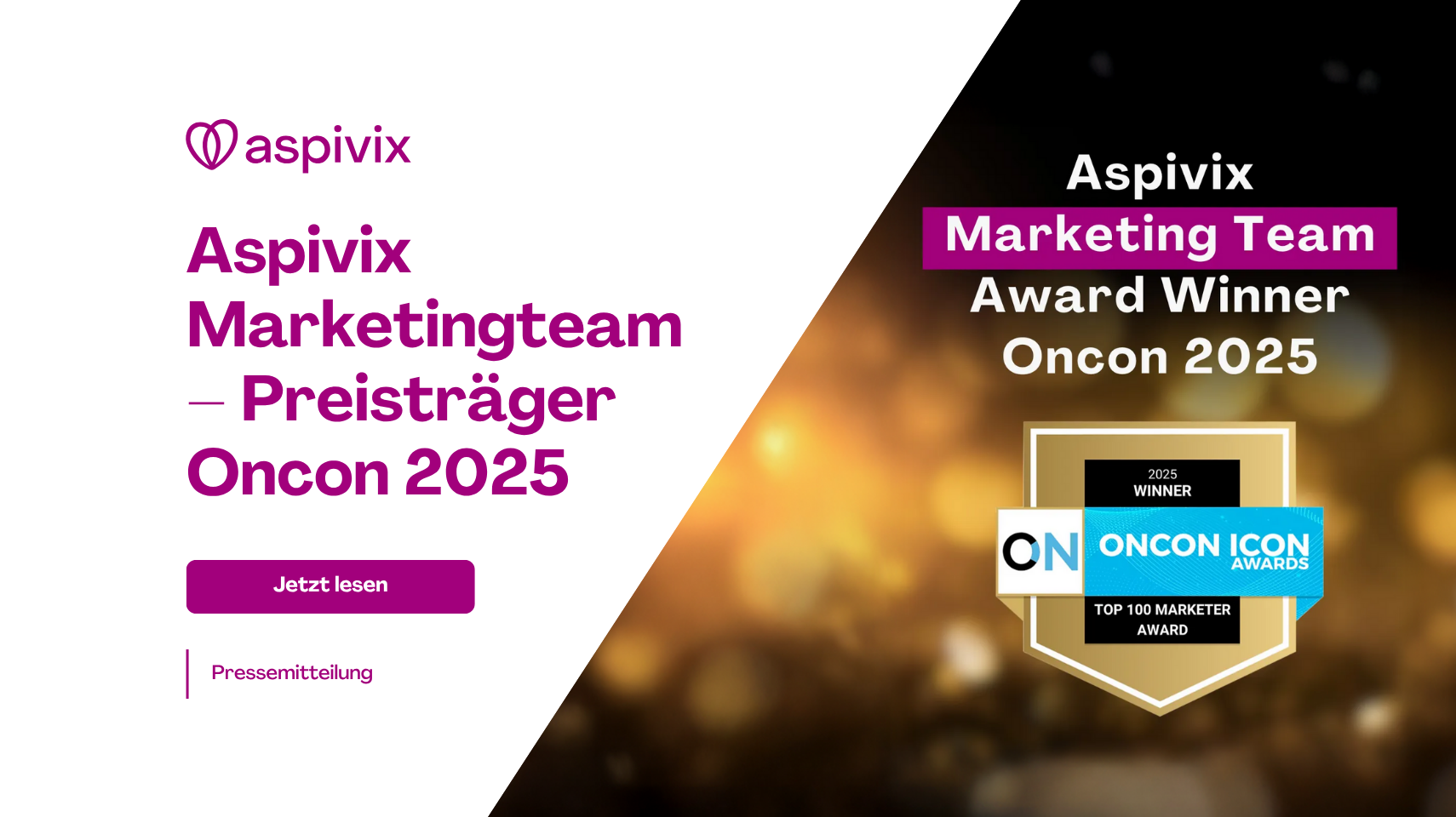 DEUTSH Aspivix Marketing Team Award Winner Oncon 2025 DEUTSH Aspivix Marketing Team Award Winner Oncon 2025