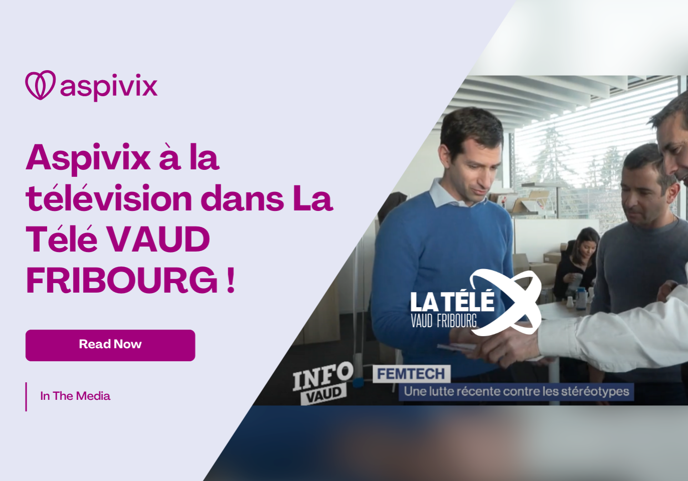 Aspivix on television in La Télé VAUD FRIBOURG! (3)