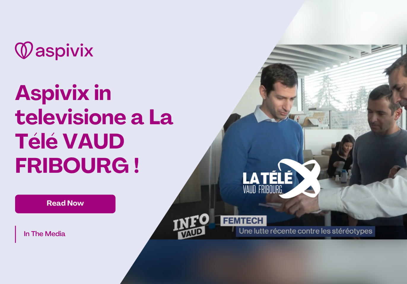 Aspivix on television in La Télé VAUD FRIBOURG! (4)